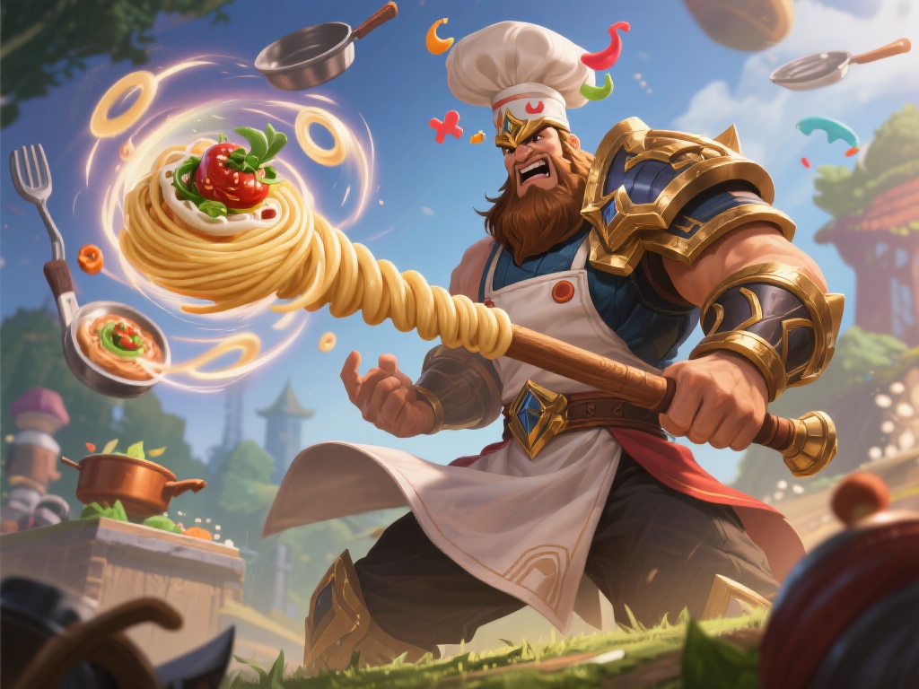 英雄联盟愚人节皮肤：墨菲特布隆盖伦全新模型图发布