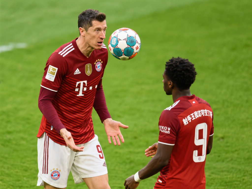 镜头捕捉莱万戏谑巴尔德：射手王，这空位我可等着呢！