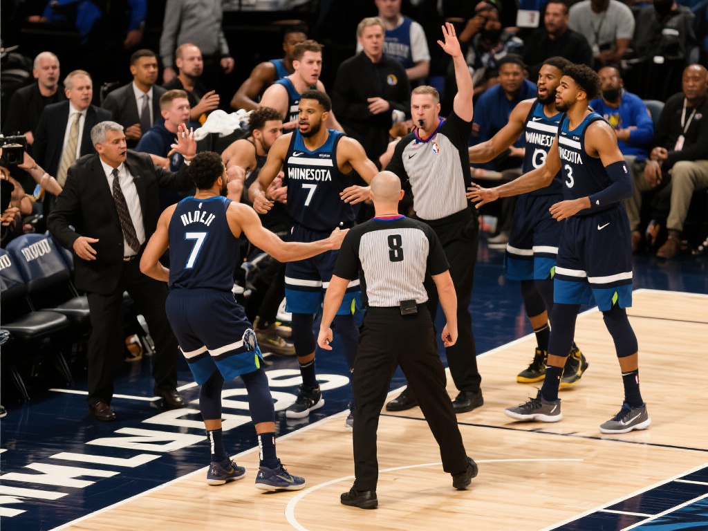 爱德华兹25+6力挽狂澜，森林狼主场逆转活塞，7人因冲突被逐