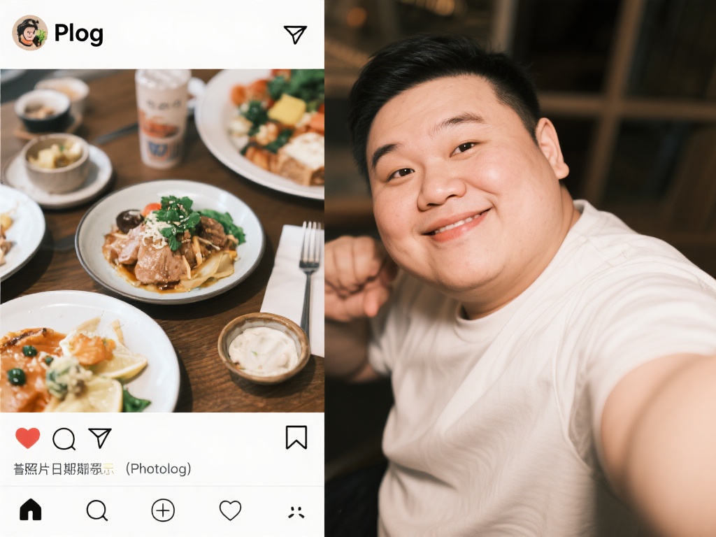 小胖三月告别自拍，一条Plog开启四月美食畅想