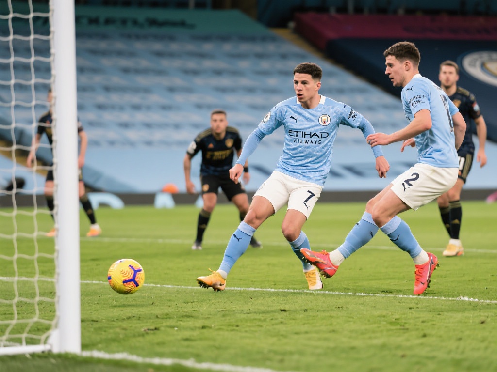 英超半场观察：曼城7射1正，哈兰德未获射门机会