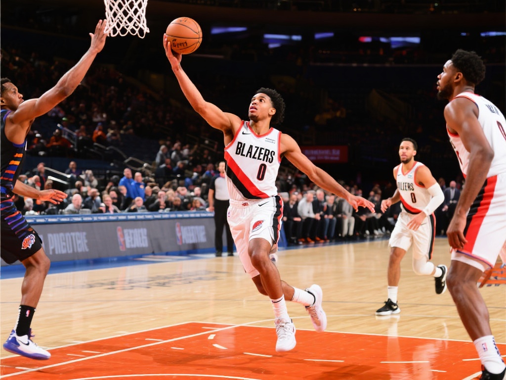 布里奇斯砍下28分7助 尼克斯力克开拓者 在NBA赛场上,每一场比赛都充满了激情与