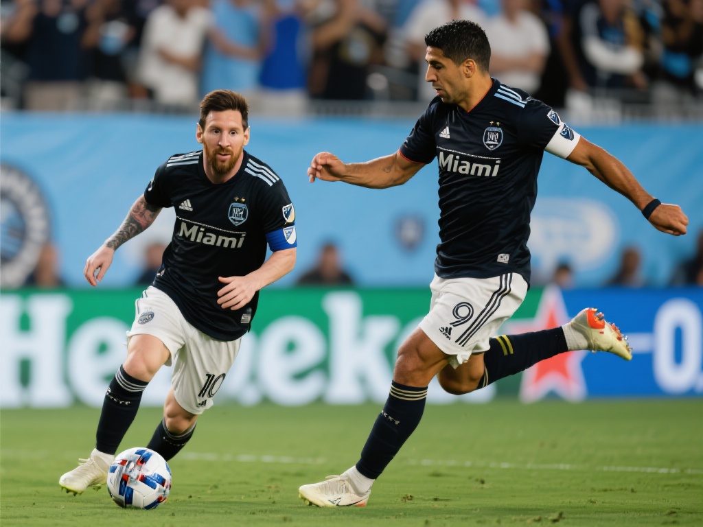 梅西与苏亚雷斯迈阿密表现:场均一球,轻松驾驭 翻开本赛季的数据统计,梅西和苏亚雷斯无疑